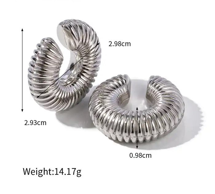 Tatimar Chunky Cuff Earrings