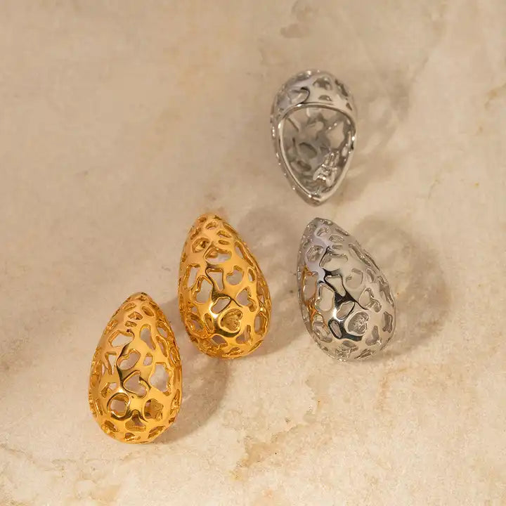 Jamie Tear Drop Cut-Out Earrings