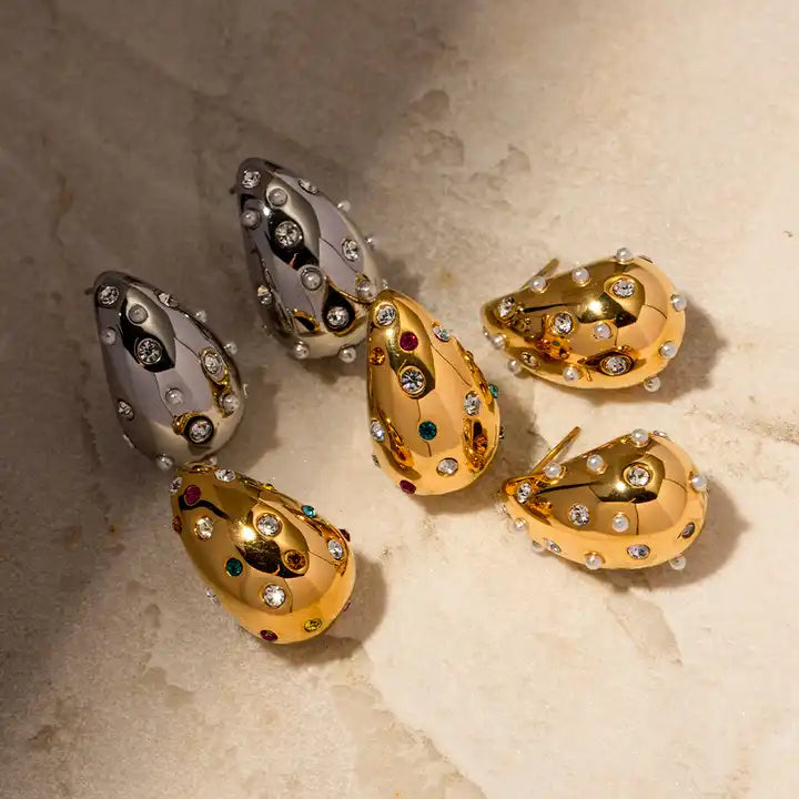 Punky Tear Drop Earrings