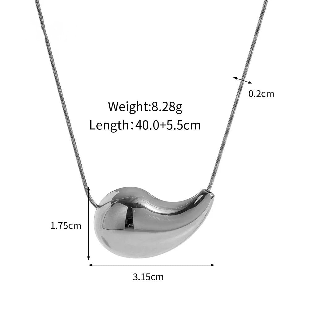 Penny Horizontal Tear Drop Necklace