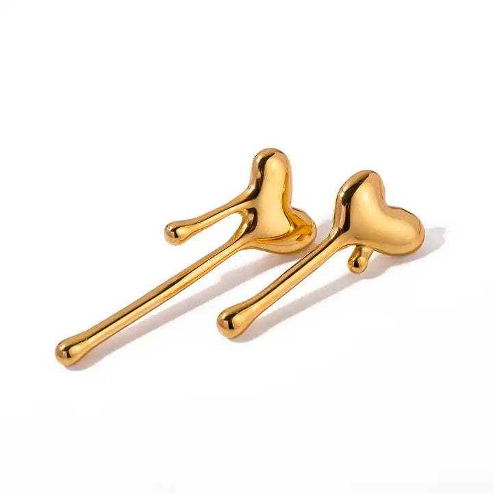 Heart Drip Earrings